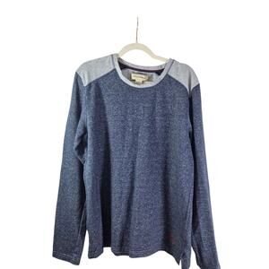 Tommy Bahama Men's Large Blue Fleece Pullover‎ Sweatshirt Comfort